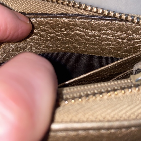 Authentic Gucci Metallic Soho Long Zippy Wallet - Picture 12 of 12